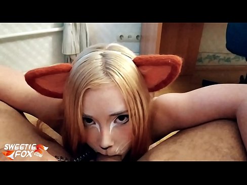 ❤️ Кицунэ заглотить хуй и сперма в рот ️ Видео ебли на нашем сайте ️❤
